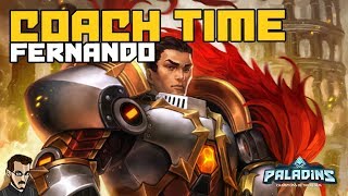 Paladins FR  Coach Time Waithend sur Fernando et position sur la map Fish Market [upl. by Ardis519]