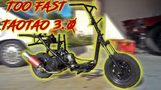 150cc GY6 SWAPPED TAOTAO GETS A MAKEOVER  STUNT SCOOTER BUILD [upl. by Coulson]