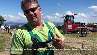 Franz Christen  Technische Abnahme am Tractorpulling [upl. by Imis]