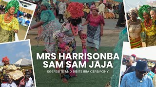 Mrs Harrisonba Sam Sam Jaja Egerebite and Bibite Iria Ceremony in Opobo Town [upl. by Asus170]