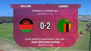 Malawi vs Zambia 02 Semifinal Highlights Today Match HollywoodBets COSAFA Womens Championship 2024 [upl. by Violetta]