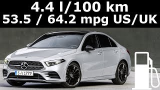 Mercedes A180d fuel consumption economy in city reallife test  1001cars [upl. by Mindy886]