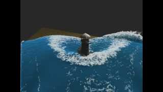 Lighthouse  Fluid simulation with foam [upl. by Nickles]