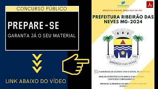 Apostila Pref Ribeirão das Neves MG Jornalista 2024 [upl. by Melva]