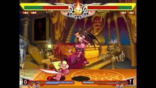 Darkstalkers Resurrection Lilith vs Morrigan [upl. by Euqnomod589]