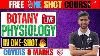 PLANT PHYSIOLOGY amp ANATOMY in ONE SHOT  8 MARKS For CEE Exam  Win Books for FREE Now🔥 [upl. by Heman258]