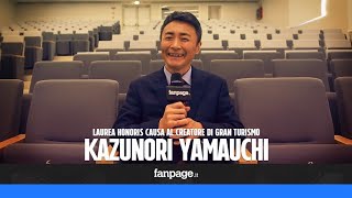 Il creatore di Gran Turismo Kazunori Yamauchi ha ricevuto la laurea honoris causa in Italia [upl. by Amej]