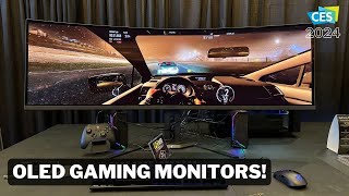 CES 2024  New AORUS OLED Gaming Monitors [upl. by Esimehc]