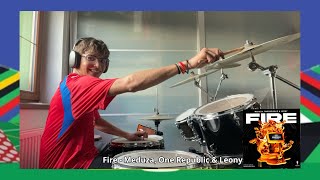 Meduzamusic OneRepublic amp leony  Fire Drum Cover [upl. by Trakas]