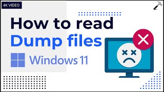 How to read dump files on Windows 11 [upl. by Assilev]