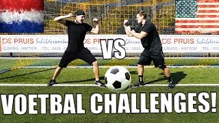 NEDERLAND VS AMERIKA VOETBAL CHALLENGES [upl. by Natividad277]