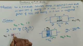 Many questions on PN diode  Find Electric field potential amp width of depletion region penetration [upl. by Etnovad]