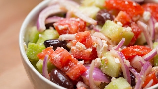 Cucumber Tomato amp Onion Salad [upl. by Enaujed]