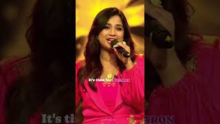 Shreya ghoshal singing quotAngaroquot song live shreyaghoshal superdancer4 cute [upl. by Arihk714]