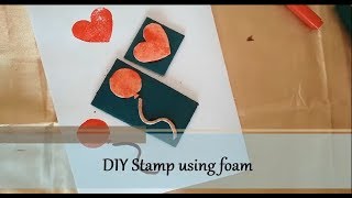 DIY stamp with foam and cardboard [upl. by Ibok]