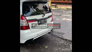 INNOVA DIESEL 2KD install tailpipe straight knalpot racing by exhaustdiesel [upl. by Connell]