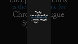 Medical terminology  Myalgic Encephalomyelitis [upl. by Jelle86]