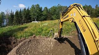 Gravel Driveway installation on Mountain top Hillside for Leitchfield part two [upl. by Minetta]