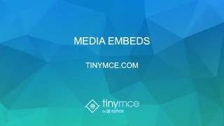 Media Embeds with TinyMCE [upl. by Zelten604]