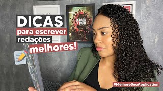 DICAS PARA MELHORAR SUAS REDAÇÕES  como escrever essays para estudar fora [upl. by Malik]