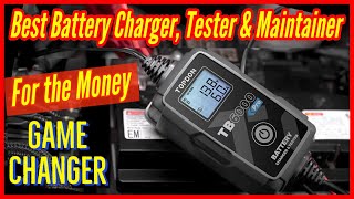 Best Battery Charger Tester and Maintainer For the Money TB6000 Pro from TopDon [upl. by Cyndia]