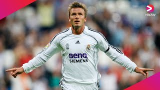 David Beckham Top 10 LALIGA goals [upl. by Ainit]