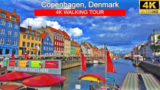 Copenhagen Denmark Downtown Walk Around  4K Walking Tour  Explore Denmark in 2024 [upl. by Pufahl531]