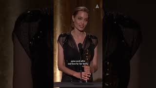 Angelina Jolie receives the Jean Hersholt Humanitarian Award  Governors Awards 2013 [upl. by Zavras]