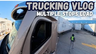 Trucking Vlog  Multiple Stops Load w Complications [upl. by Nodyarb]