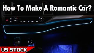 TOYOTA UPGRADE How to Install Highlander EL Wire Interior Ambient Lighting from senzealautocom [upl. by Akoek]