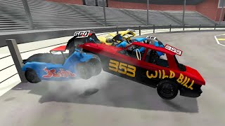 Wimbledon 2 Litre Crash Compilation  BeamNG Banger Racing [upl. by Darla]