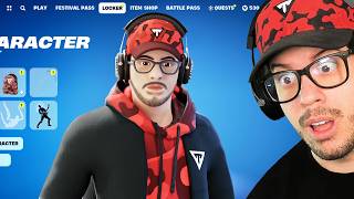 SUPRISING Youtubers with their OWN Skin in Fortnite [upl. by Steiner552]