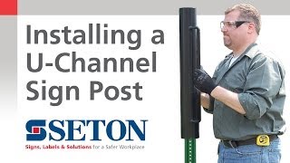 How to Correctly Install a UChannel Sign Post  Seton Video [upl. by Azirb]