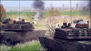 M1A2 ABRAMS ASSAULT vs T72B3 DEFENSE [upl. by Enial]