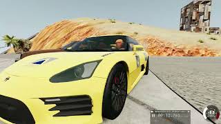 New Ramp New Car Jump HI Saport Car crashes vikki gamer BeamNG Drive [upl. by Nahn428]