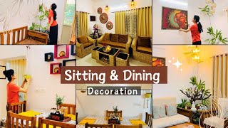 New Home 🏡 Living amp Dining Room Decor  Living Room Cleaning amp Organisation  Indian Home [upl. by Cottle]