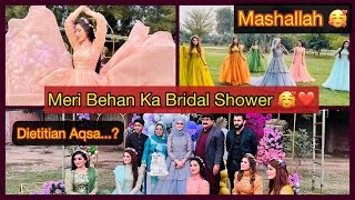 Dietitian Aqsas bridal shower  Meri Behan ka bridal shower  khadijaafzal [upl. by Petta406]