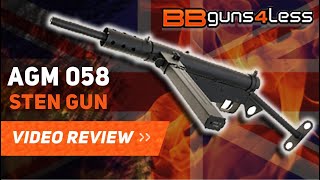 AGM 058 AIRSOFT STEN GUN QUICK OVERVIEW [upl. by O'Conner]