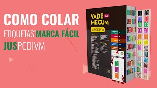 Como Colar  Etiquetas Marca Fácil em seu Vade Mecum JusPodivm [upl. by Larianna290]