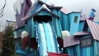 Dudley DoRights Ripsaw Falls exterior look after the 2011 rehab [upl. by Harvey932]