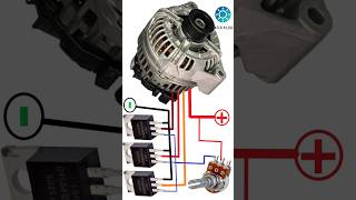 How To Convert Car Alternator To Brushless Motor zaferyildiz esc ahort shorts led electronics [upl. by Norval]