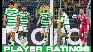 FAILURES IN EUROPE DORTMUND 71 CELTIC  PLAYER RATINGS  CHAMPIONS LEAGUE [upl. by Onek]