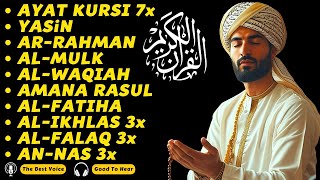 The heart touching voice of Ayat Kursi 7xSurah YasinAr RahmanWaqiahAl MulkKahfiIkhlasFalaq [upl. by Esinyt11]