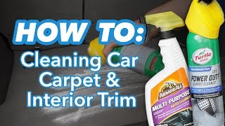 How to Clean Car Carpet and Interior Trim at Home [upl. by Lleruj]