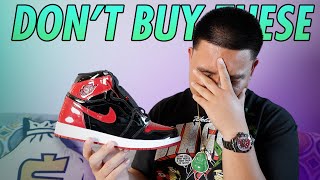 2021 AIR JORDAN 1 BRED PATENT LEATHER EARLY REVIEW WATCH BEFORE BUYING [upl. by Yna]