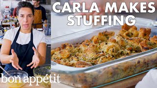 Carla Makes Thanksgiving Stuffing  From the Test Kitchen  Bon Appétit [upl. by Stacia589]