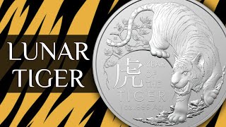 Australian Lunar Tiger silver coin 2022 [upl. by Enelcaj]