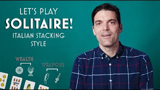 How to Play  Italian Stacking Solitaire [upl. by Berwick]