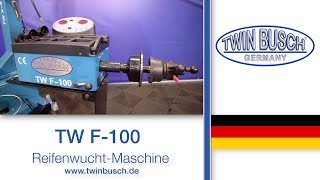 TW F100  EinsteigerReifenwuchtmaschine von TWIN BUSCH® [upl. by Arihat]