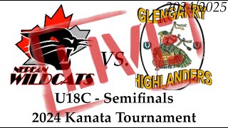 U18C Wildcats vs Glengarry Highlanders  Semifinals  2024 Kanata Tournament [upl. by Ycram]